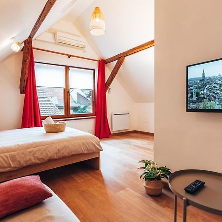 Aux Cerfs Des Vignes - L'Annexe Villa Scherwiller ภายนอก รูปภาพ